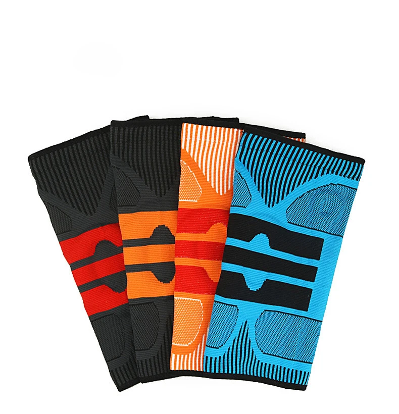 

Amazon hot sale Adjustable Knee Support Brace 3D Knitted elastic Silica gel anti-slip strip Knee sleeves, Customized color