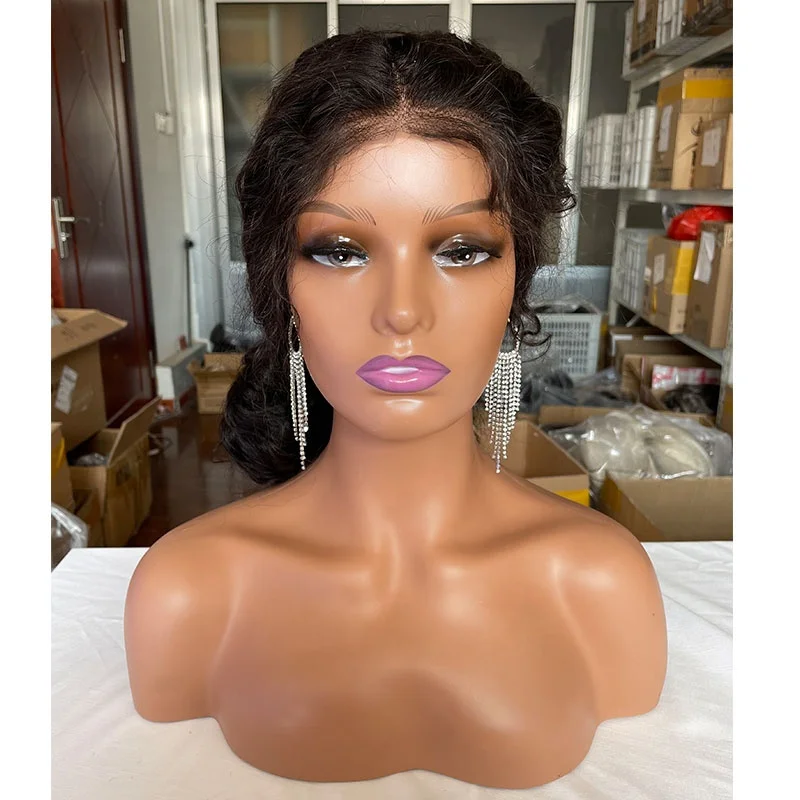 

Mannequin Head Mannequin Head with Shoulder Wigs Sunglasses Jewelry Displaying, Beige,light brown ,dark brown