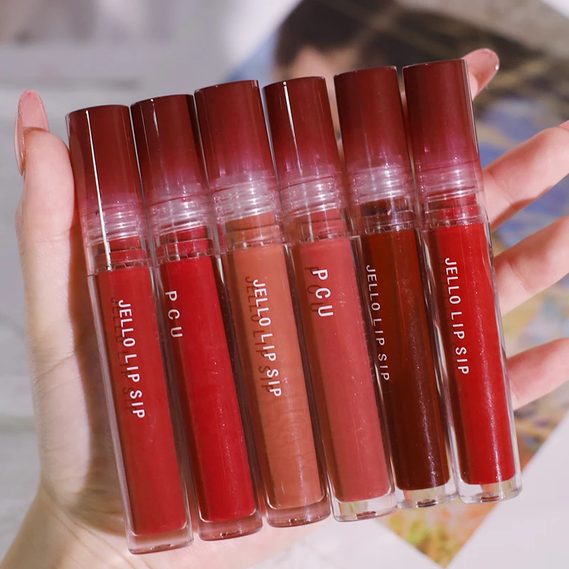 

Wholesale Glossy Lip Gloss Lips Plumper Moisturizing Stain Jelly Water Light Mirror Lip Tint Lipstick