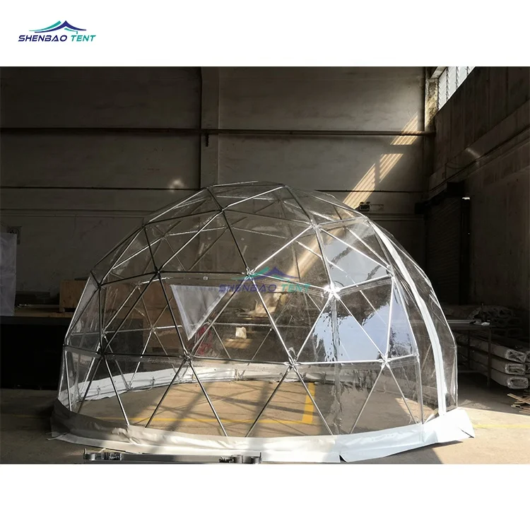 

4m Geodesic Waterproof Transparent Dome Tent Trade Show Camping Dome for Garden Glamping