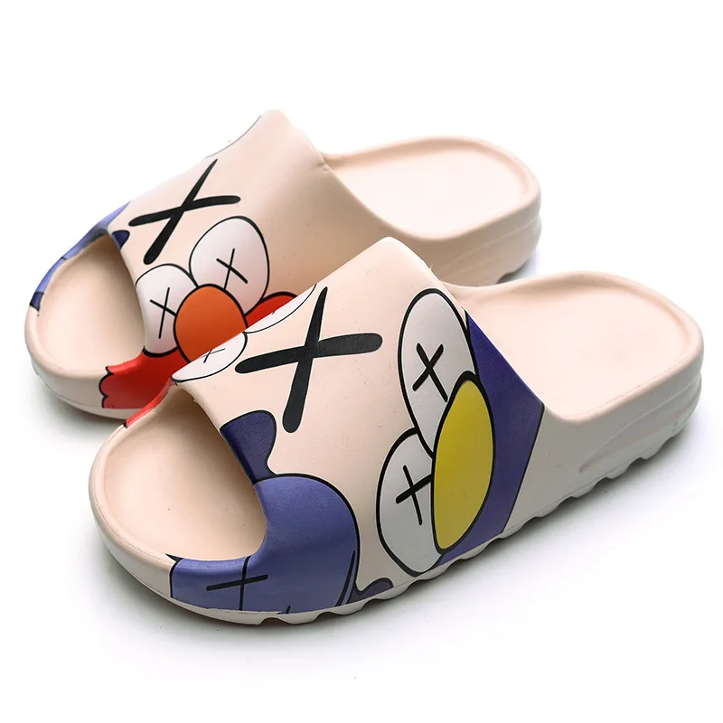 

2021 New Summer Men's Fashionable Parent-child Slippers Outdoor Platform Slippers Cartoon Home Slippers, Customized color