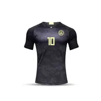 

Full Sublimation Print Football Youth Customized Quality Black Soccer Jersey