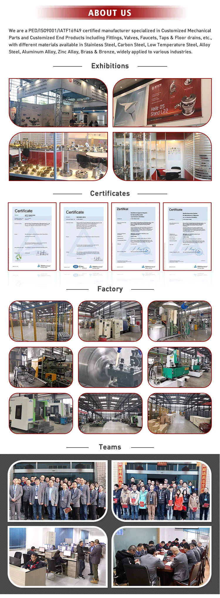 Customized housing aluminum die casting generator spare parts