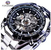 

WINNER Watch 557 Casual Tourbillon Mens Automatic Mechanical Watch Fashion Military Leather Watches Men Wrist Relogio Masculino