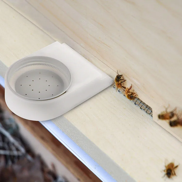 Plastic Entrance Water Equipment Honey Drinking Feeder Beekeeping Hive Bee 