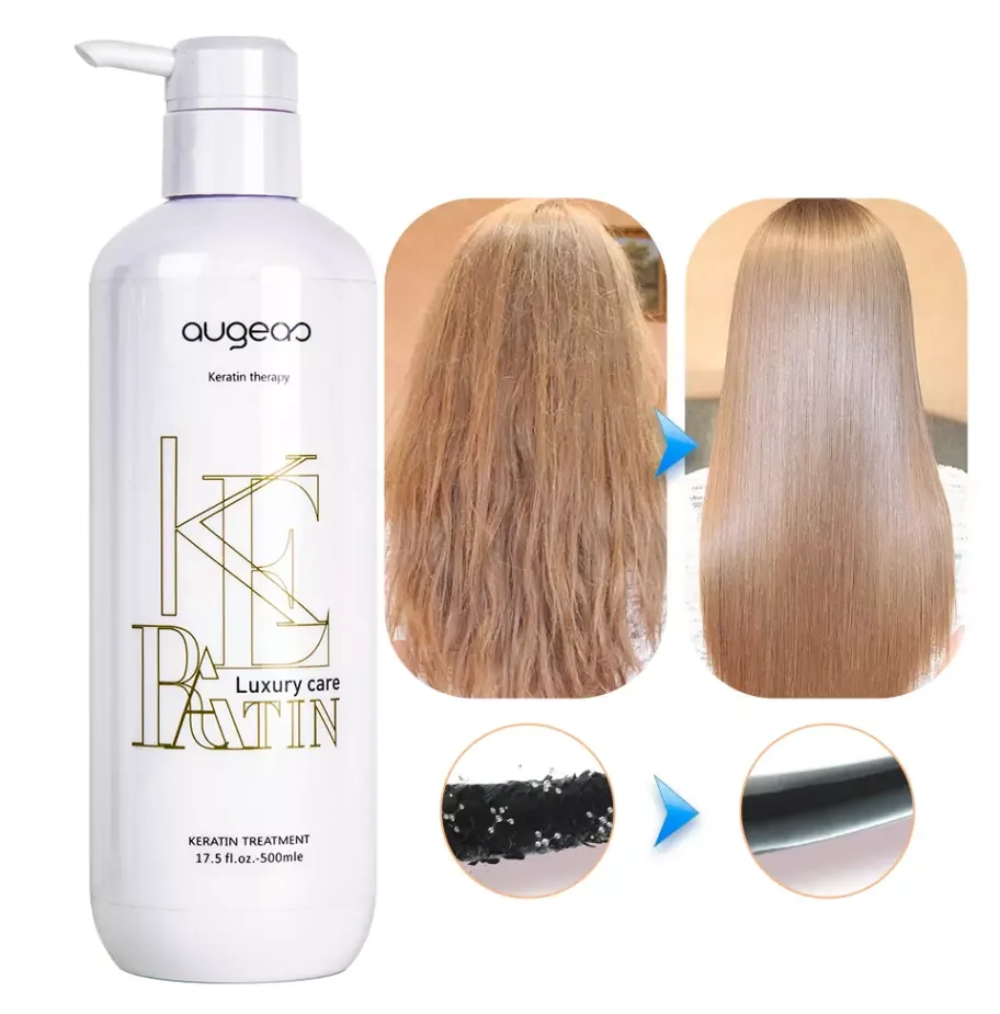

In stock repair smooth hair straightening cream protein permanent collagen professional keratin treatment for damage hair