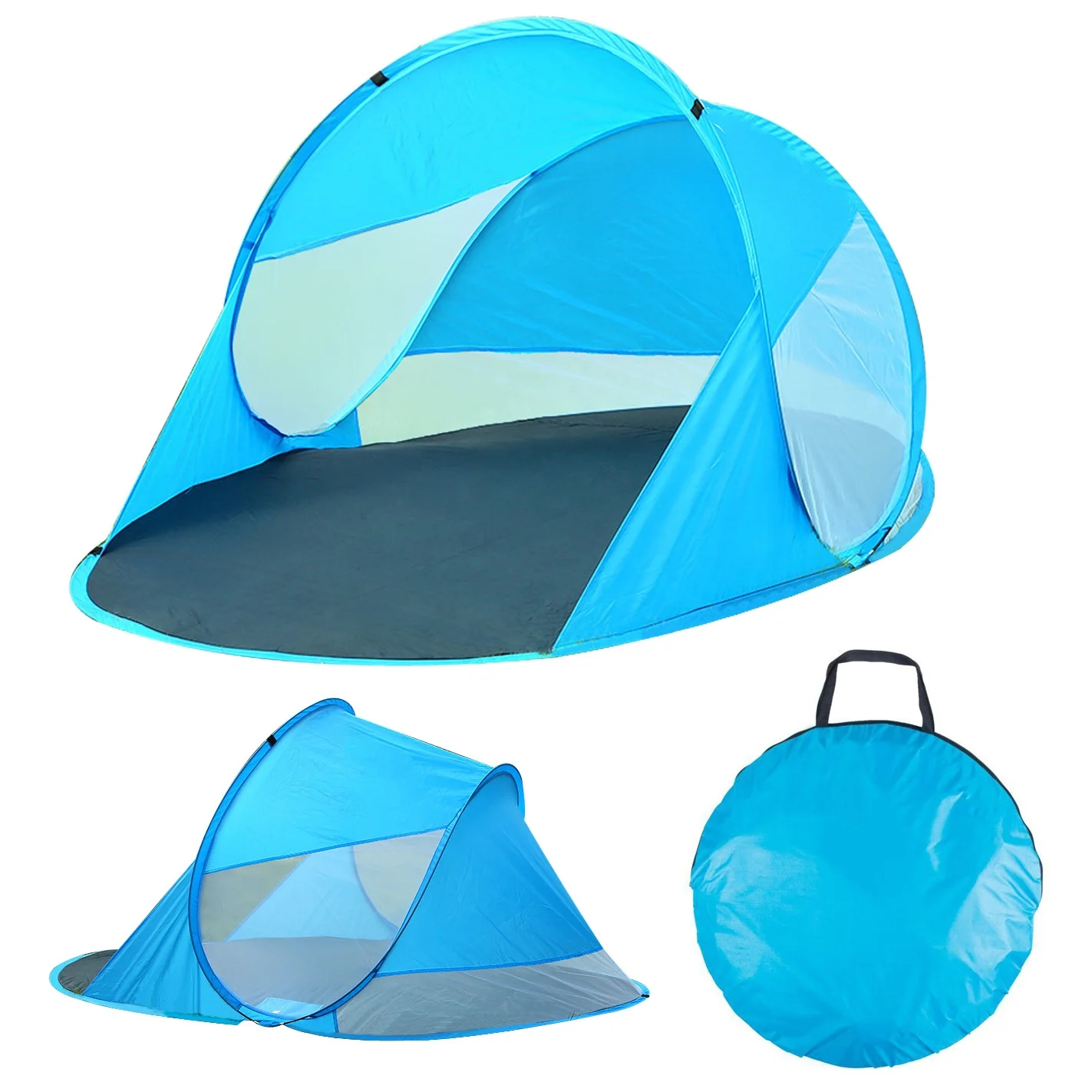 

UPF 50+ Easy Pop Up Beach Tent Sun Shelter Instant Automatic Sport Umbrella Baby Canopy Cabana Portable pop up tent, Customized color