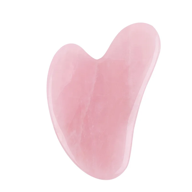 

Wholesale Skin Lifting Body Massage Rose Quartz Crystal Pink Stone Body Gua Sha Scraping