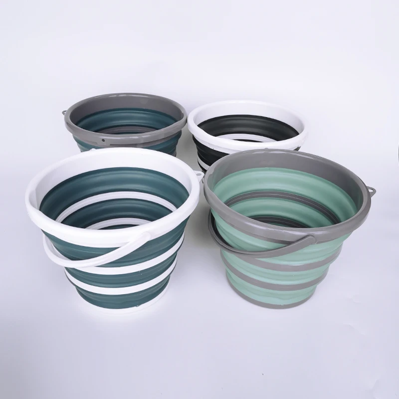
SA-2408 10L Camping Fishing Outdoor Water Folding Bucket Portable Collapsible Bucket 