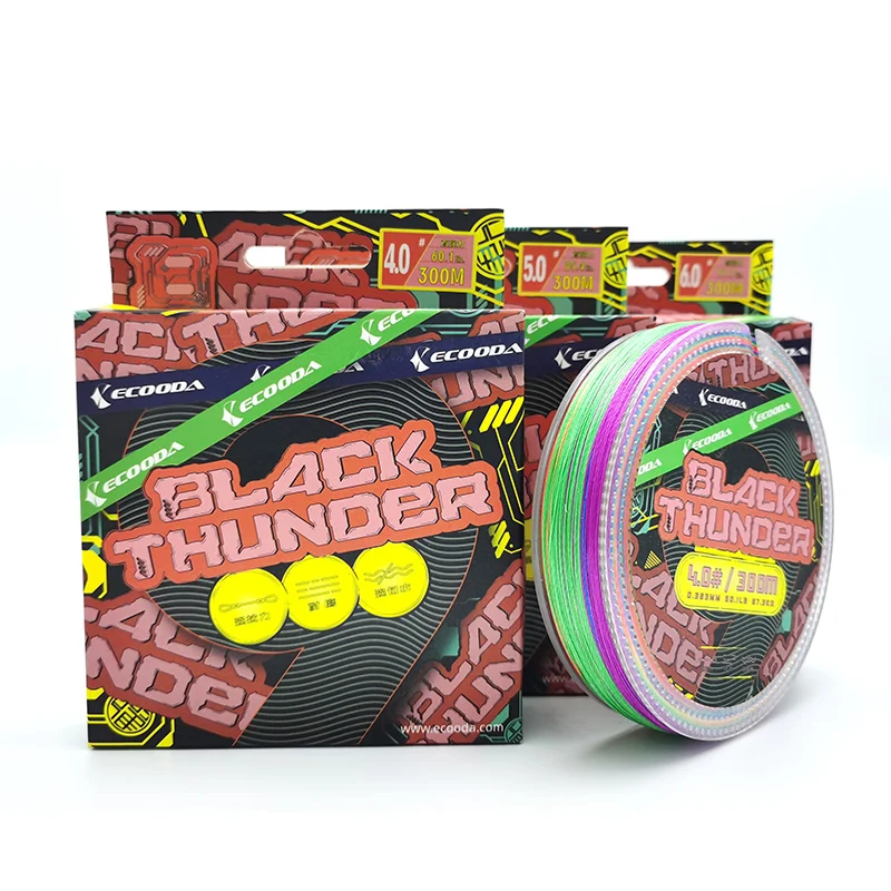 

Ecooda Brand Black Thunder Series X9 Braided PE Fishing Line