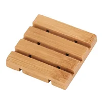 

Amazon Product 2020 China Supplier Cheap Fancy Bath Decor Bathroom Bamboo Wooden Soap Box Case Soap Dish for Soap Holder Shower