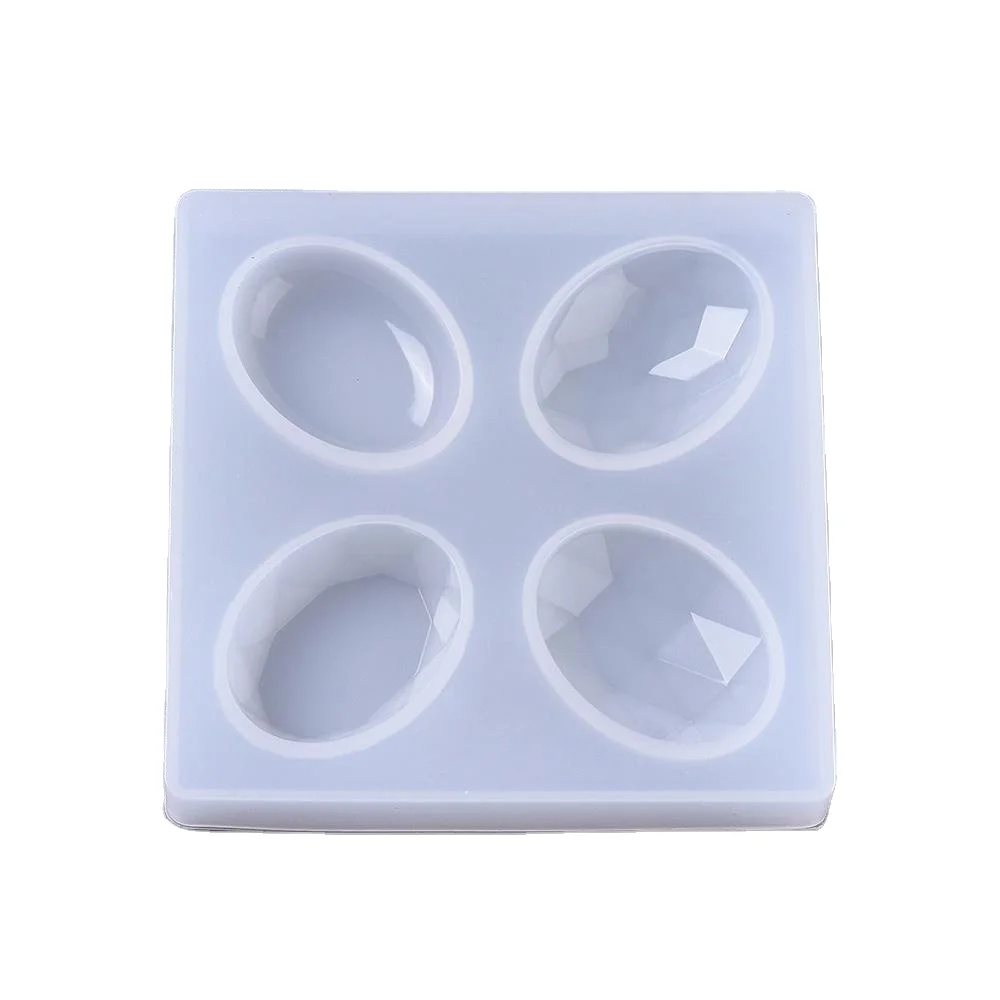 

Pandahall Oval White UV Resin Pendants Silicone Resin Casting Moulds