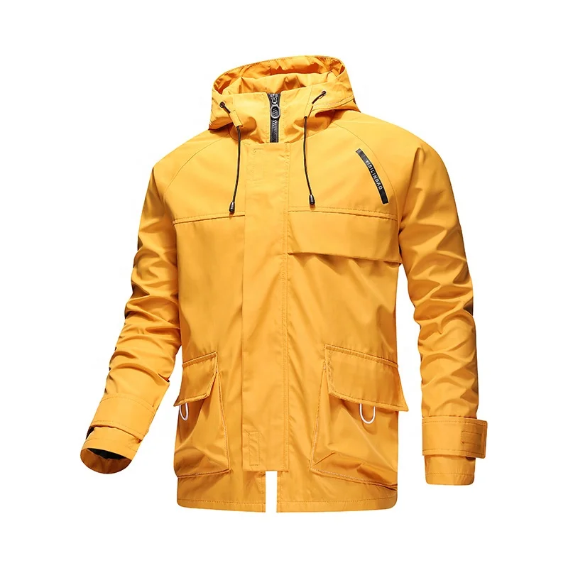 

Latest Fashion Designer Casual Latest Fashion Hooded Coat Sport Windbreaker Waterproof Zipper Jacket Men Softshell Jacket