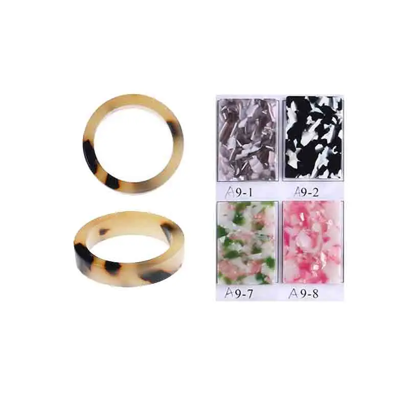 

custom Any size & 2000+ color acetate tortoiseshell ring small ring