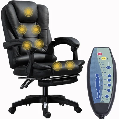 
High Back Simple Luxury Leather Boss Office Chair with massage function.  (62363092897)