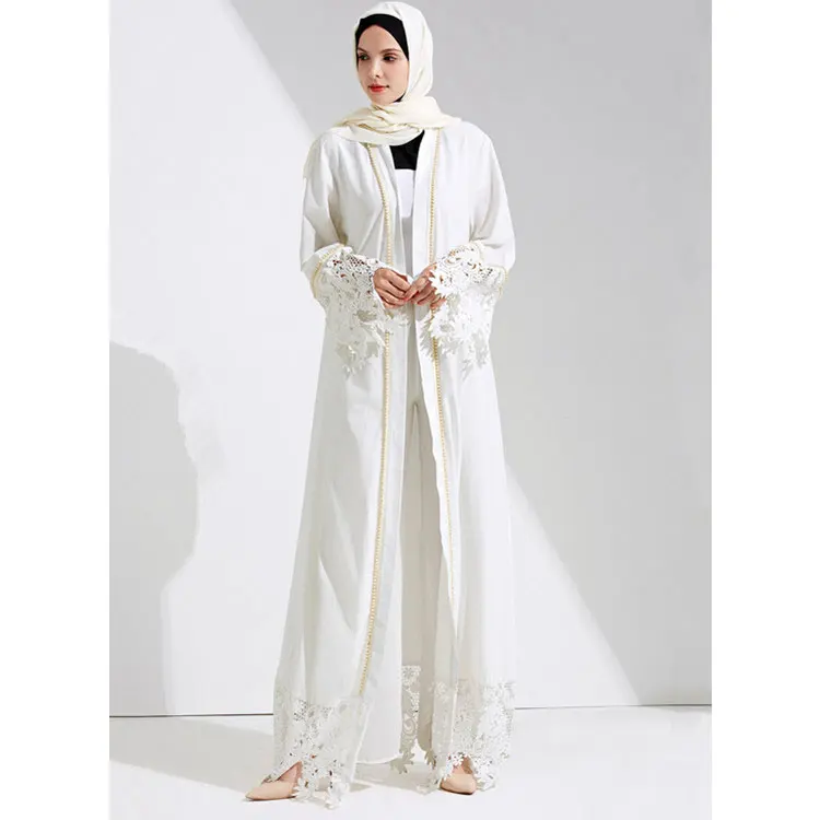 

wholesale Suppliers Front Open Loose Waist Large Swing Type Dress Robe Abaya Women Dubai