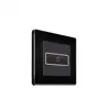 EU standard smart touch wall switch 1 gang black titanium wifi power switch 16a