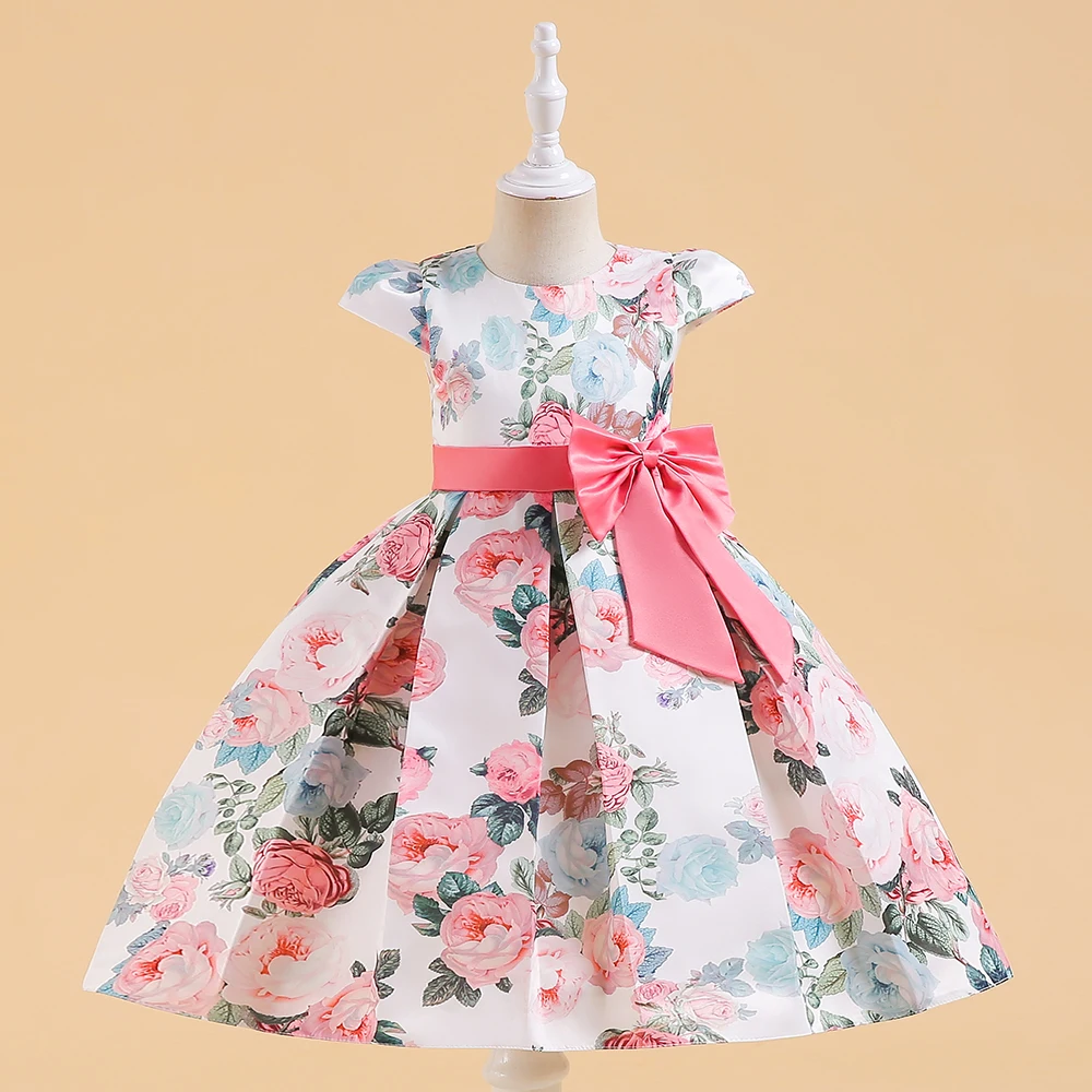 

FSMKTZ summer new style birthday dress puff sleeve luxury kids dresses wedding dresses for little girls for Girl 4y to 13y