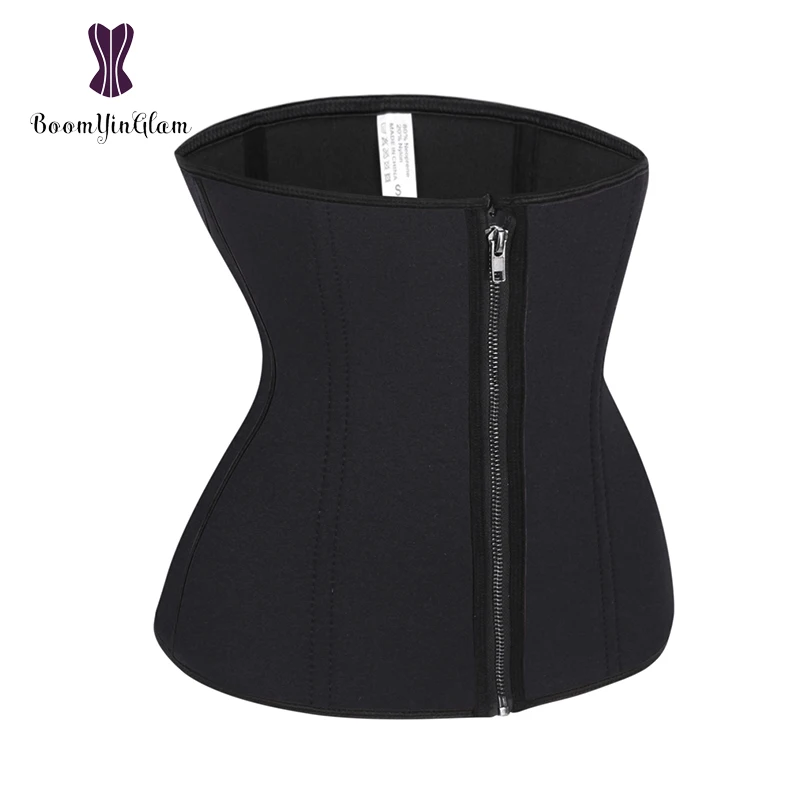 

Zip & Clip Slimming Underwear Belly Corset Waist Trainer Woman Neoprene Waist Slim Fajas, Black,nude