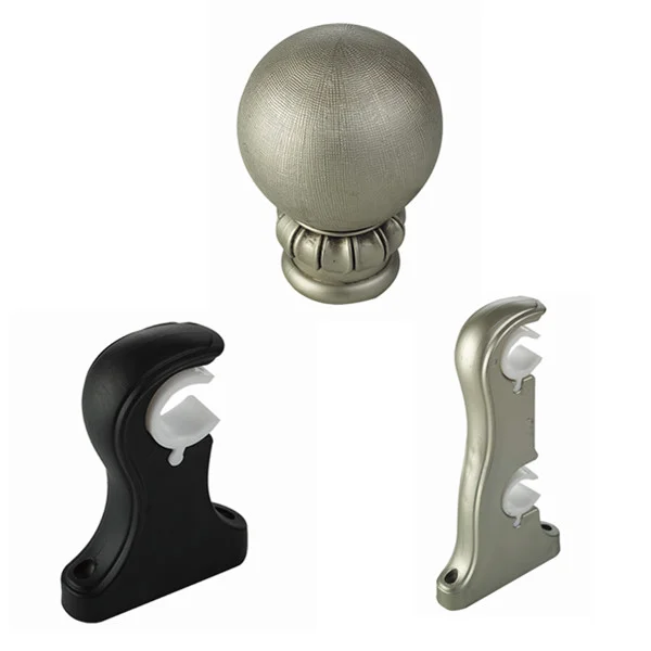 

CNC New design aluminum curtain rods pole sets, Many colors as your choice