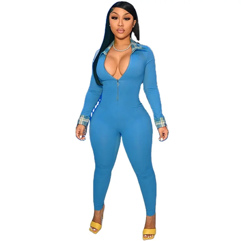 

Drop Shopping Amazon Autumn Custom Logo New Woman Bodysuits Sexy For Party Long Sleeve Spandex Shapewear Zip Up Fajas Bodysuits, Picture