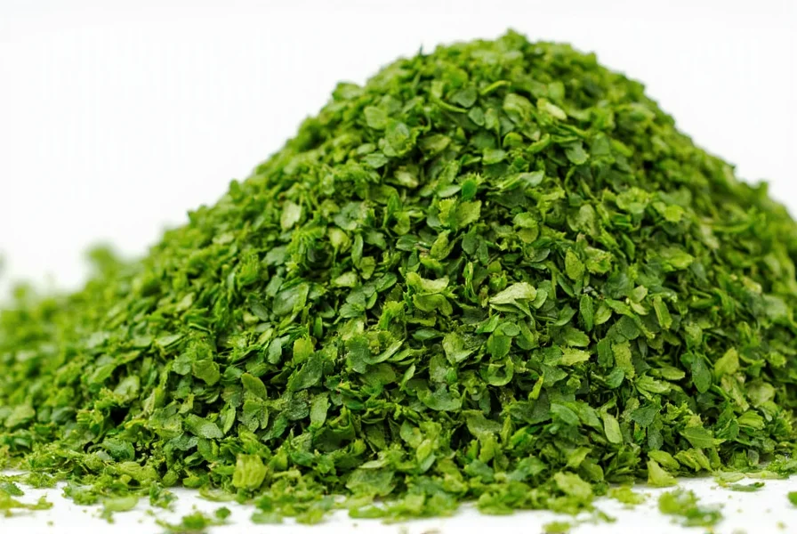 Various brands of dehydrated parsley flakes
