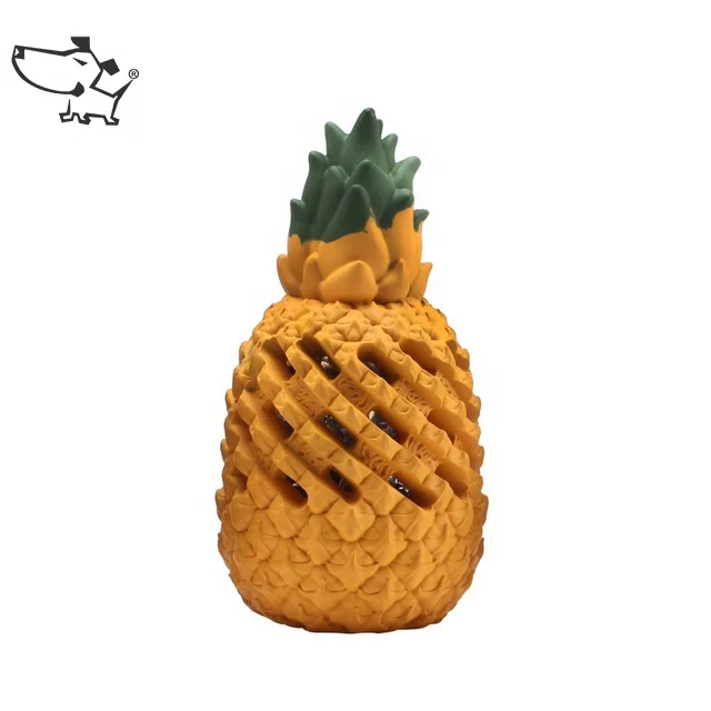 

Hot Selling Pineapple Interactive Chew Toy Dog Tooth Cleaning Toys Natural Rubber Dog Toys