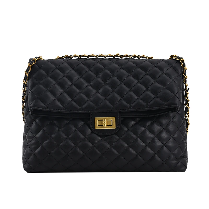 

New Diamond Lattice Large Capacity Women Sling Bag Chain Lady Crossbody Bag Trendy Women Handbags, Black,burgundy,khaki,brown