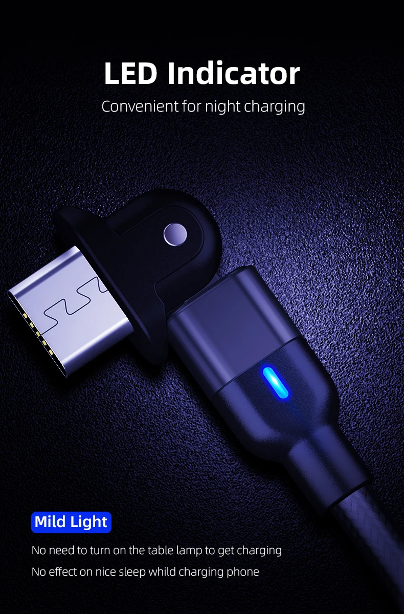 Cheap Price 180 Degree Bending Micro USB Cable for Android Phone Accessories Fast Charging Data Cable - ANKUX.COM