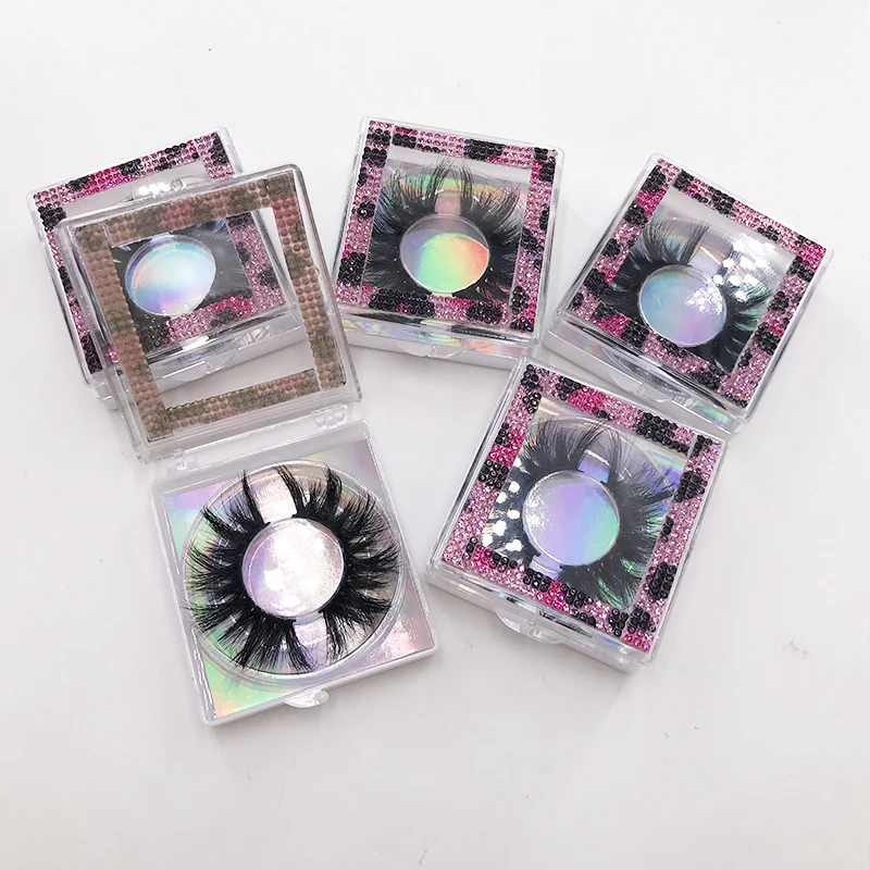 

Acrylic diamond box wholesale custom logo rhinestone eyelashes box