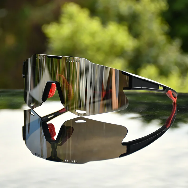 

new European and American sunglasses men's real film one-piece UV protection glasses outdoor beach fishing driver sunglasses