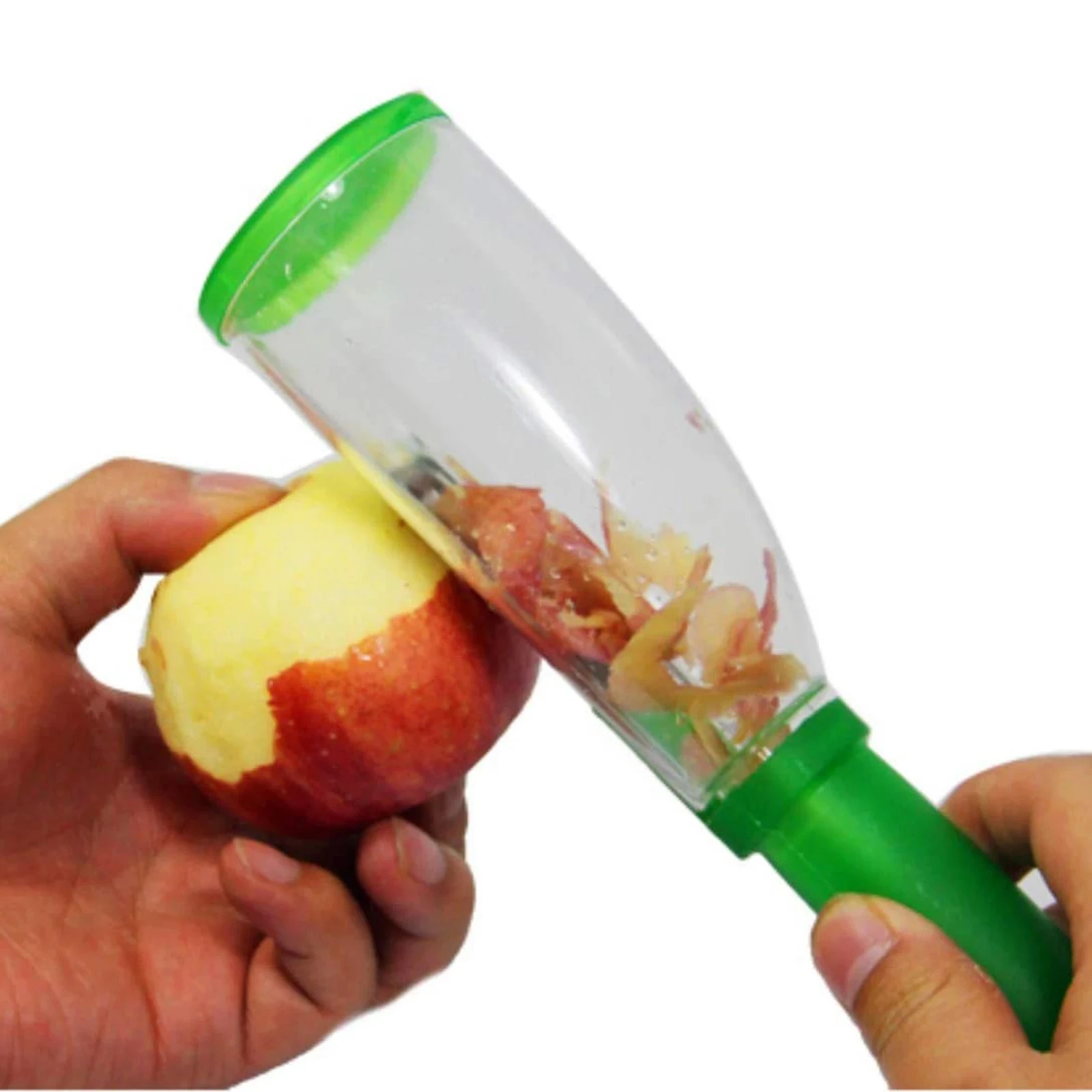 

Peeler with Rubbish Bin Stainless Steel Multi-function Vegetable Cutter Peeler Potato Carrot Grater Kitchen Tool Gadgets, Picture color