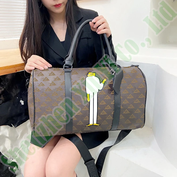 

Summer 2021 Designer Famous Brands Leather Duffle Women Designer Ladies Hand Travel Bags For Girls