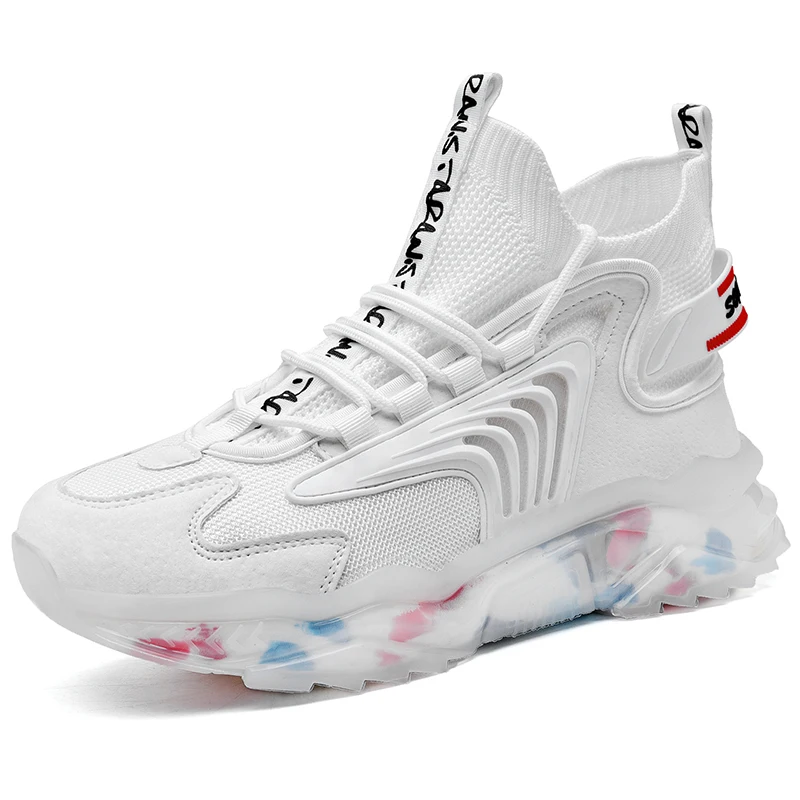 

2021 Oem Custom Fashion High Top Men Casual Sport Shoes Men New Sneaker Adidasi, As show