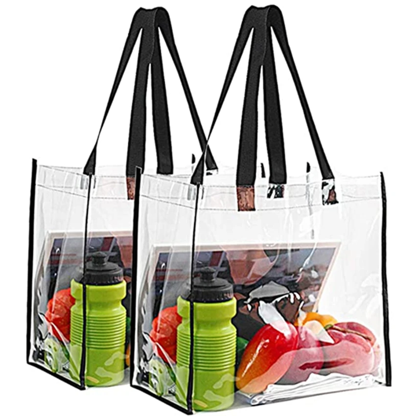 

Stadium Approved Clear Tote Bag for Work and Sport, Transparent