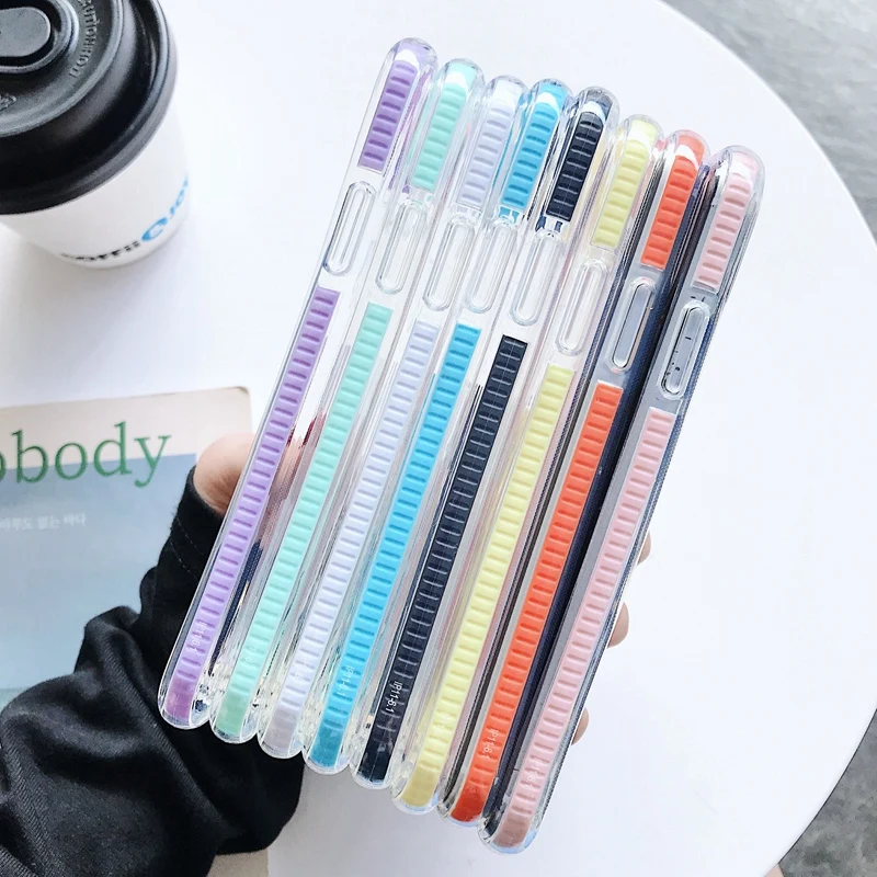 

Wholesale Fashion Transparent Phone Cover for iPhone 11 XS XR 7 8 Plus Bumper Phone Case for iPhone 12 13 Clear Phone Case