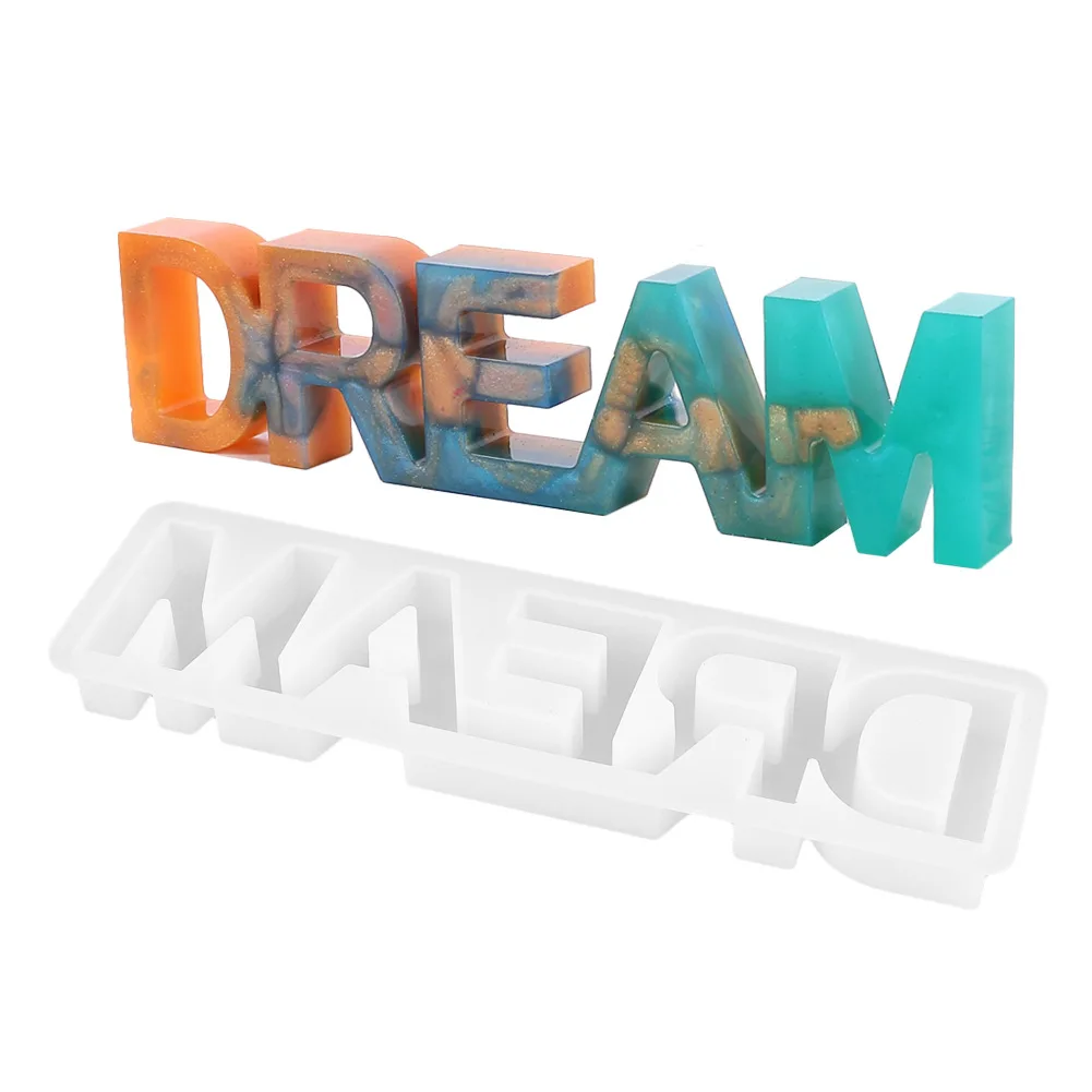 

Crystal Epoxy Mould DREAM Pendulum Handmade Mirror Self-made Silicone Mould Dream Decoration Mould Making Craft Tools Accessorie