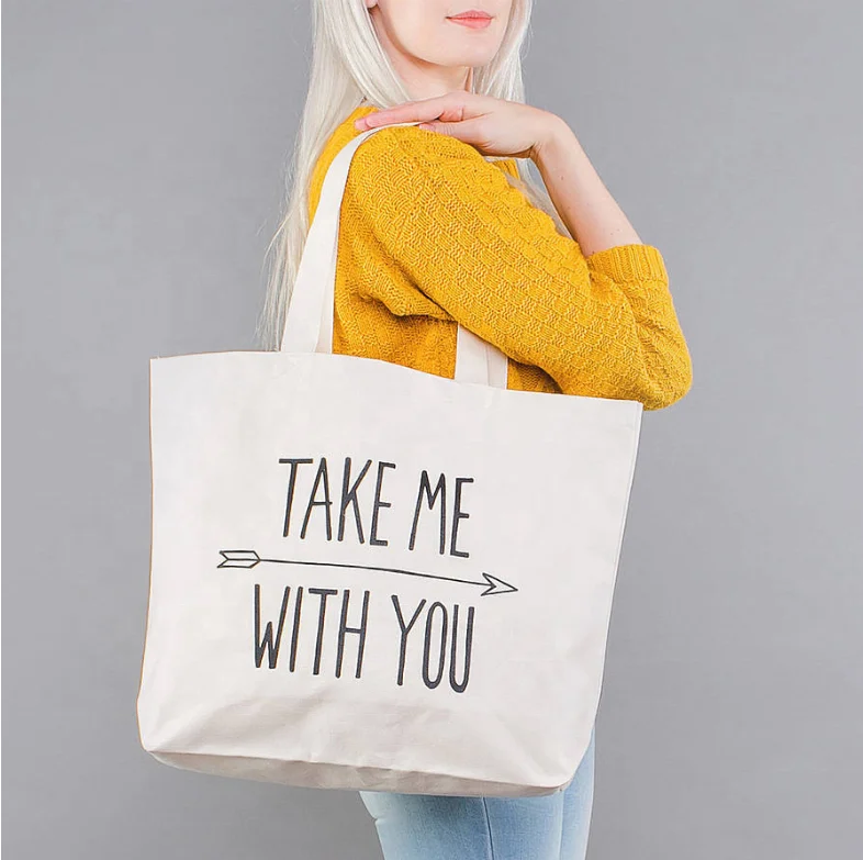 

100% Cotton Canvas Tote bag customized logo shopping bag, Customized color