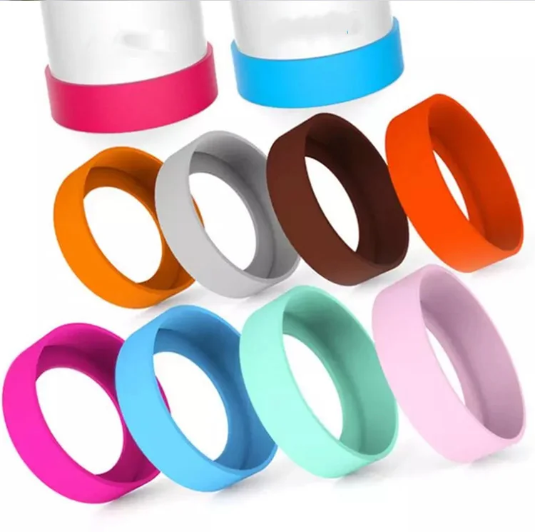 

Caprubber Cup Sleeve silicone coasters for Vacuum Insulated Stainless Steel Travel Mug/Water Bottle Bottom Protective Cover, As picture