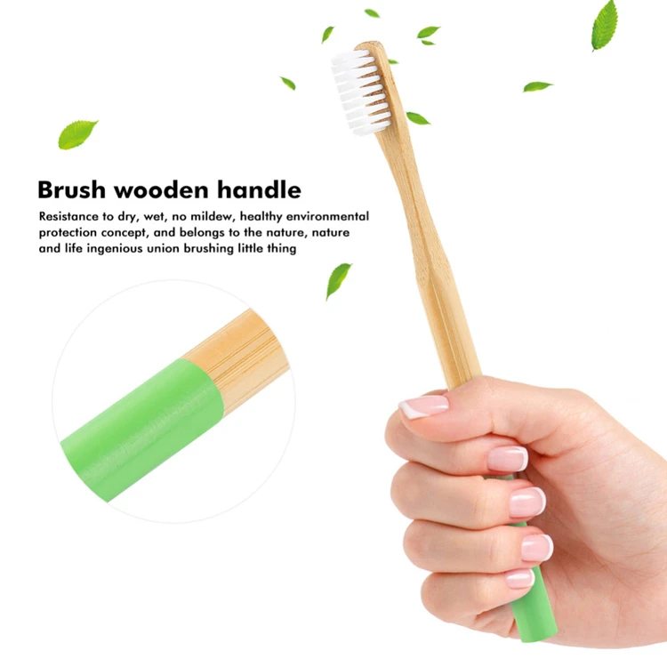 

Bulk price nylon bristle china manufacturer bamboo toothbrush, Customized color