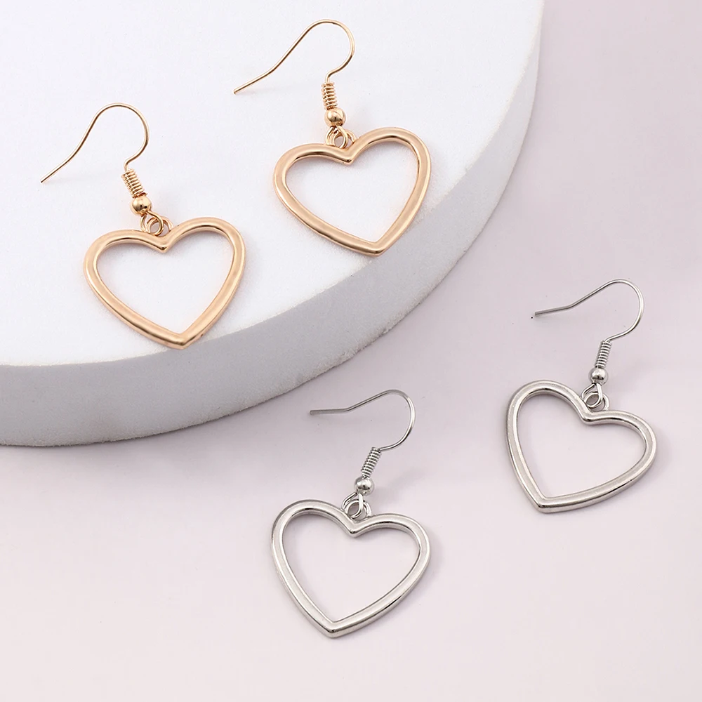 

2pair/set Wholesale Fashion Heart Earring Heart Earrings Set Girls Fancy Earrings