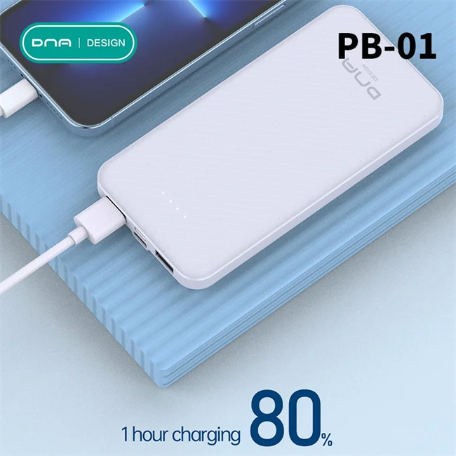 

DNA low price battery power bank 10000mah, Black/white