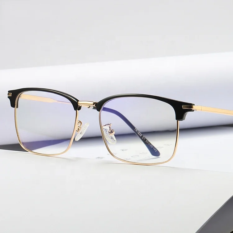 

DOISYER OEM eco-friendly half rimless square vintage men computer glasses anti blue light