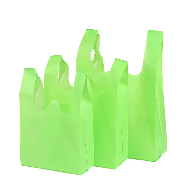 

Quick delivery foldable non woven w cut t shirt w cut die shopping bag