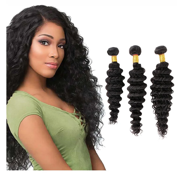 

FH factory wholesale brazilian deep wave hair bundles mink raw human hair extension