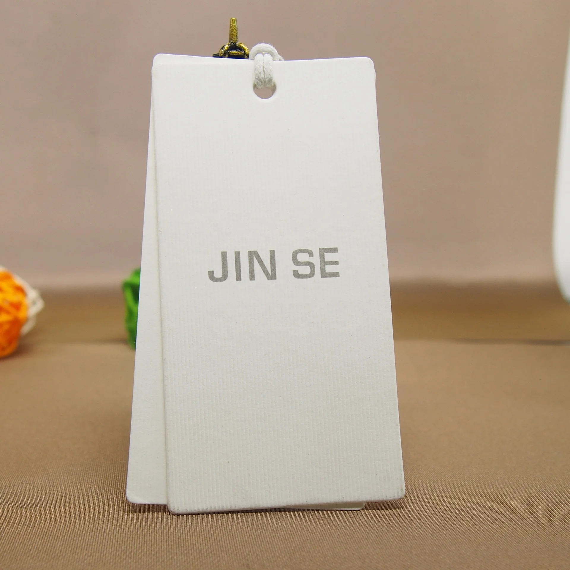 Clothing Paper Hang Tag Elastic Loops Label Brand Tag Label Sock Buy