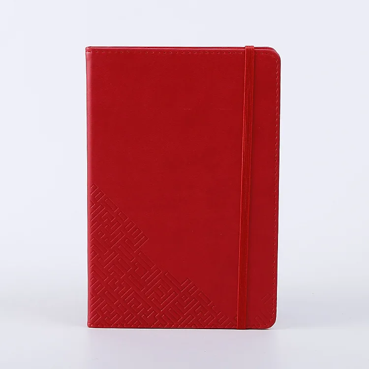 Best seller wholesale pure color PU leather cover planner a5 diary jornal notebook