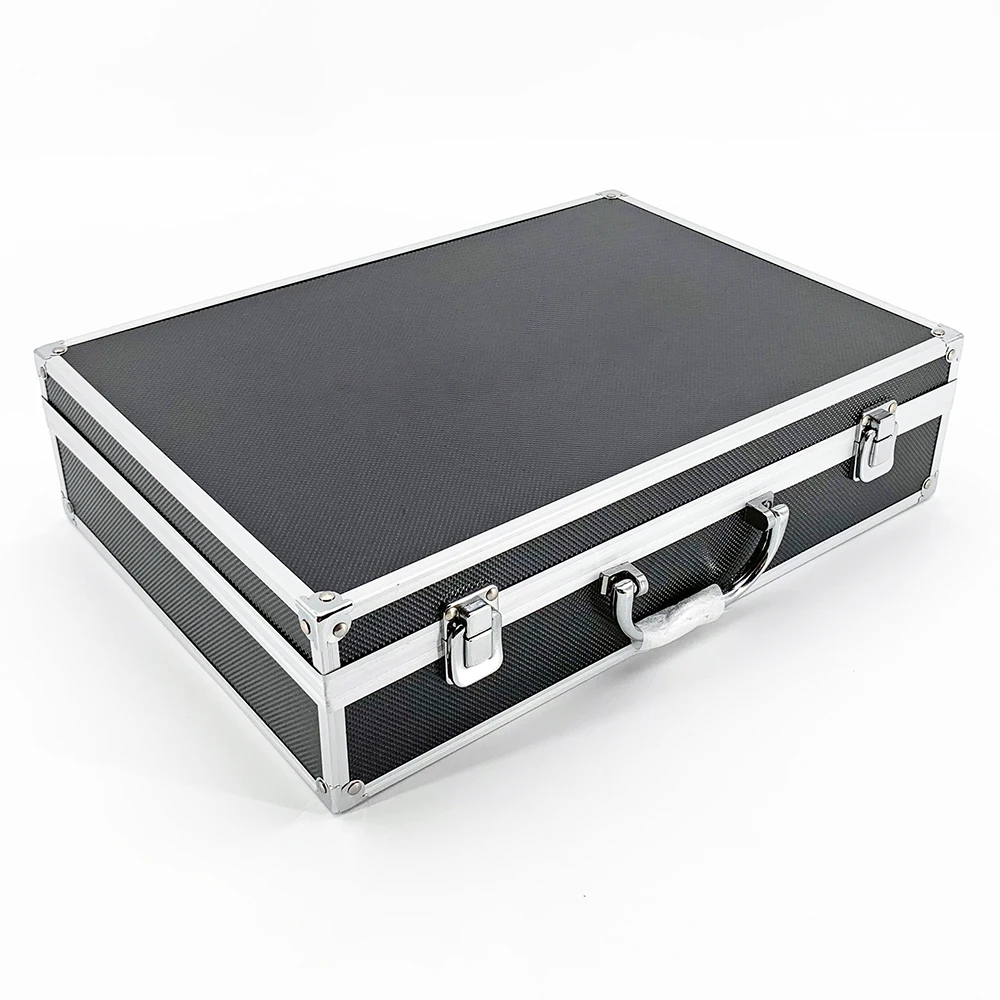 Small Black Aluminum Case with Foam Padding Customizable OEM Protective Instrument Carry Case for Equipment