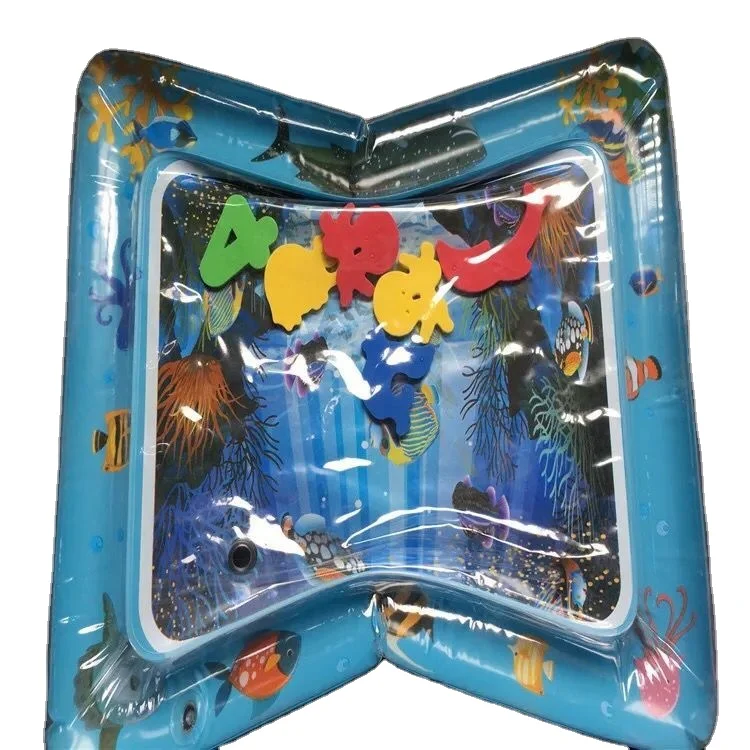 

Baby tactile intelligence training inflatable water cushion, White