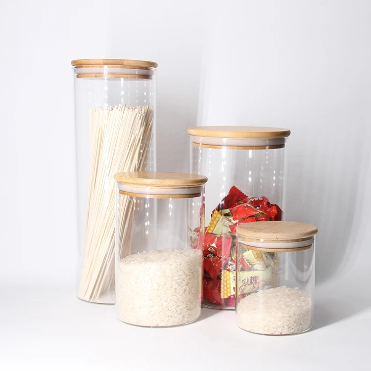 

High Borosilicate Glass Jar for Food Storage Kitchen Container